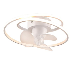 UMEA biały mat z wentylatorem Ø 50cm LED dim. 38W 2700-6500K pilot Lampa sufitowa ściemnialna