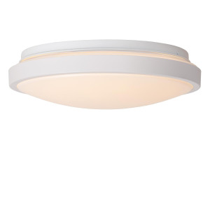 DASHER - Plafoniera łazienkowa - fi 29,3 cm - LED - 1x12W 2700 K - IP44. Kolor biały