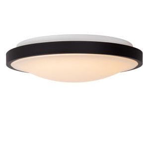 DASHER - Plafoniera łazienkowa - fi 41 cm - LED - 1x24W 2700 K - IP44. Kolor czarny
