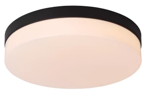 BISKIT - Plafoniera łazienkowa - fi 34,5 cm - LED - 1x24W 2700 K - IP44. Kolor czarny