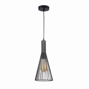 TIANA Ø 15,5cm. E27 czarna Lampa wisząca
