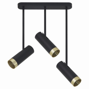 PORTO czarno-złota ruchoma 3xGU10 Lampa sufitowa