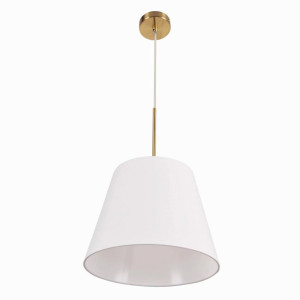 ELENA biało-złota Ø 30cm. 1xE27 Lampa wisząca