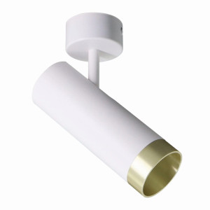 FADO 1 biało-złota 1xGU10 Lampa ścienno-sufitowa ruchoma