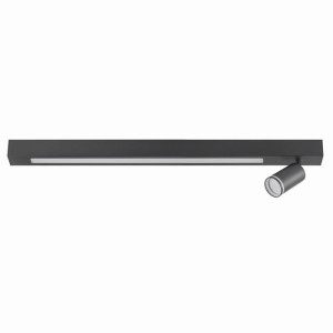 PARIS czarna LED 4000K z reflektorem 1xGU10 Lampa ścienno-sufitowa