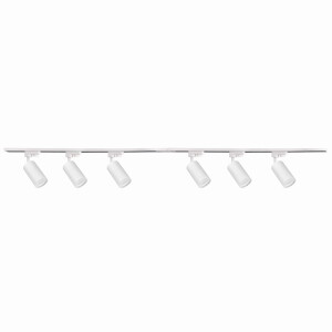 Zestaw szynowy LONDON 6xGU10 biały, szyna 2x1m, centralne przyłącze zasilania, ruchomy 1F