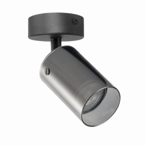 SMOKY czarna 1xGU10 Lampa ścienno-sufitowa