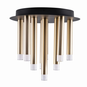 GLAM złoto-czarny Ø 30 9xG9 Lampa sufitowa