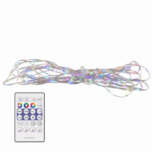 Łańcuch LED RGB 10W, USB, 10m z pilotem IR