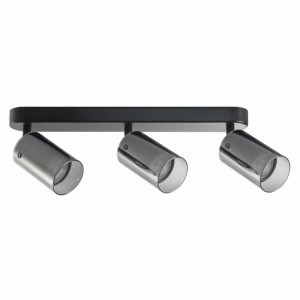 SMOKY czarny 3xGU10 Lampa ścienno-sufitowa