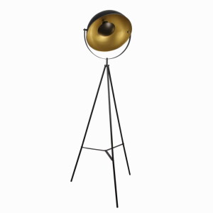 MATYLDA czarno-złota 1xE27 Lampa podłogowa