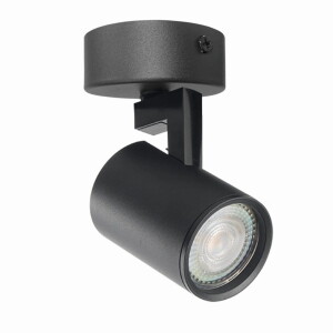 LYNX 1xGU10 czarna ruchoma Lampa ścienno-sufitowa