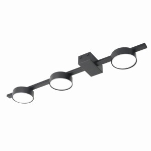 JOY czarna 3xGX53 żarówki w zestawie Lampa ścienno-sufitowa