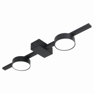 JOY czarna 2xGX53 żarówki w zestawie Lampa ścienno-sufitowa