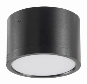 MIRELLA czarny Ø8,3cm. 1xGX53 Downlight, Tuba - żarówka LED w komplecie