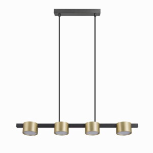 MIRELLA złoty-czarny 4xGX53 Lampa wisząca - żarówki LED w komplecie