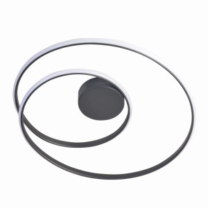 ZEFIRA LED Ø50cm antracyt 40W 4000K Lampa sufitowa