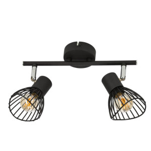 FLY Lampa ścienna listwa 2xE14 39cm czarny Candelux 92-61898 (na stanie 1 szt)