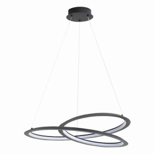 TANGO czarna Ø60cm. LED 44W 4000K Lampa wisząca