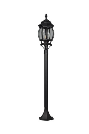 ELVO czarny mat. wys.100cm. E27 IP44 Lampa ogrodowa stojąca