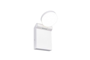 ADOUR biały mat DIP SWITCH LED 7,5W 2300+3000+4000K IP44 Kinkiet ścienny zewnętrzny uchylny