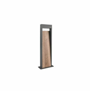 SALMON imitacja drewna | antracyt wys.60cm. LED 11W 3000K Lampa ogrodowa stojąca