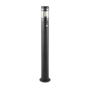 PALOMA antracyt PIR wys.100cm E27 IP44 Lampa ogrodowa stojąca z czujnikiem ruchu i zmierzchu