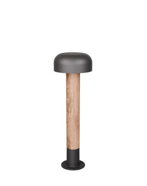 FRASER imitacja drewna | antracyt wys.54cm. E27 IP54 Lampa ogrodowa stojąca