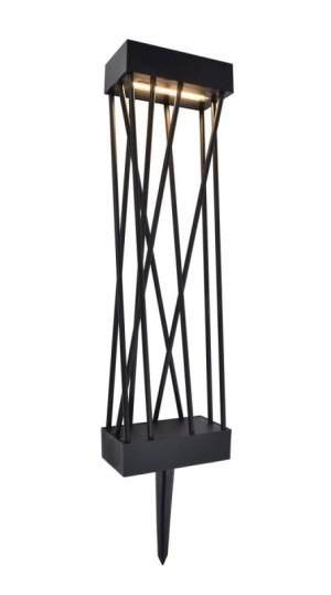SPIDO Solar czarny wys.60cm. LED 10,5W 3000K IP54 Lampa ogrodowa solarna stojąca