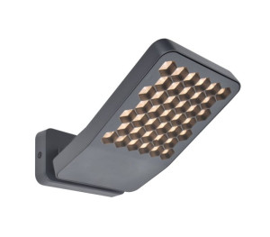 ATLANTIS szary LED 13,7W 3000K IP54 Naświetlacz