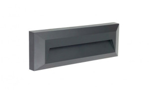 Mur LED antracyt DIP SWITCH 3W 2700K | 4500K | 6000K IP65 Lampa schodowo-elewacyjna zewnętrzna