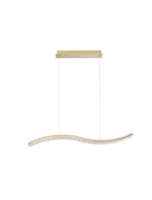 BAUTA złoty | kryształ LED dim. 43W 3500K Lampa wisząca