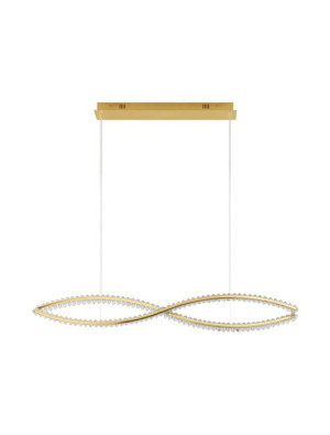 BAUTA złoty | kryształ LED dim. 95W 3500K Lampa wisząca