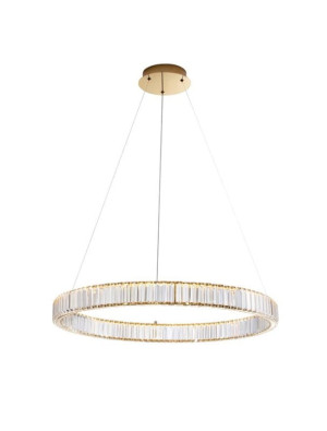 BAUTA złoty | kryształ sr.80cm. LED dim. 47W 3500K Lampa wisząca