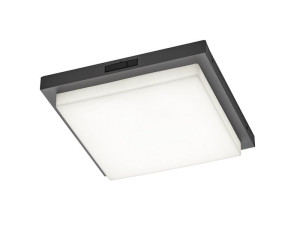 BERMEJO antracyt PIR LED Dip Switch 14W 2300+3000+4000K IP54 Plafon zewnętrzny z czujnikiem ruchu i zmierzchu