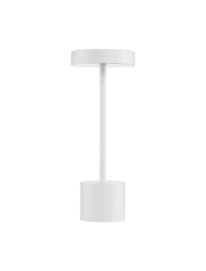 ZITACUARO biały LED Dim USB 2W 3000K IP54 Zewnętrzna lamka stołowa ściemnialna