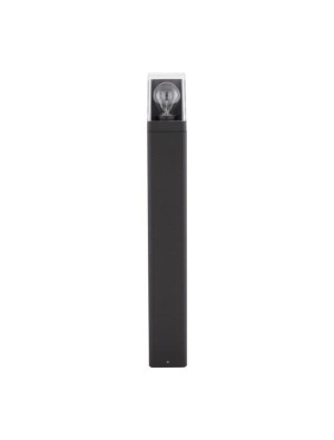 BARCA kwadrat antracyt wys. 65cm. E27 IP65 Lampa ogrodowa stojąca