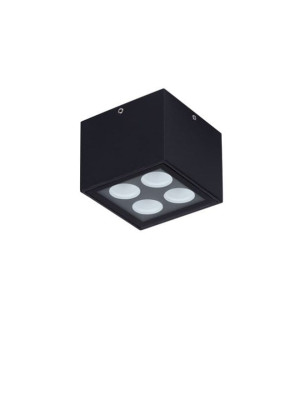 MOQUEGUA czrny piaskowy LED 8W 3000K IP54 Downlight zewnętrzny