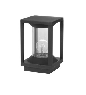 TULANCINGO antracyt wys. 22cm. E27 IP65 Lampa ogrodowa stojąca