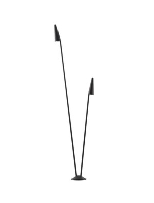 CUAUTLA czarny wys. 2m. LED 17W 3000K IP54 Lampa ogrodowa stojąca