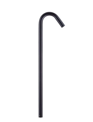 QUIBDO czarny piaskowy wys. 80cm. LED 5W 3000K IP65 Lampa ogrodowa stojąca