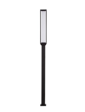 ONOFRE kwadrat ciemny antracyt wys. 2,20m. LED 16W 3000K IP65 Lampa ogrodowa stojąca