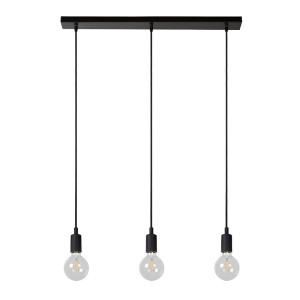 FIX MULTIPLE Czarna 3xE27 Lampa wisząca Lucide 08408/03/30