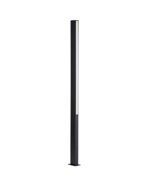 CARMIZO czarny piaskowy wys. 1,50m. LED przód-tył 23W 3000K IP65 Lampa ogrodowa stojąca