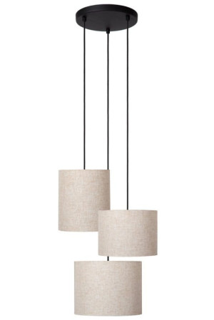 MAYA czarny - beżowy Ø46 cm. 3xE27 Lampa wisząca