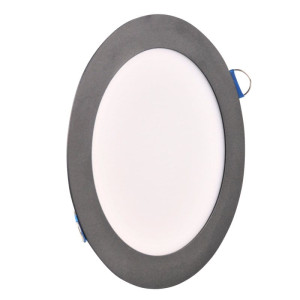 RIGEL R120 czarna okrągła Ø 17cm. LED 10W 4000K 1200lm Oprawa podtynkowa z zasilaczem