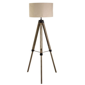 Easel jasne drewno - beżowy E27 Lampa podłogowa stojąca trójnóg