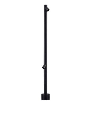 BORJA czarny piaskowy wys. 90cm. LED 2x4W 3000K IP65 Lampa ogrodowa stojąca obrotowa