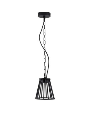 ACEVES czarny piaskowy LED 6W 3000K IP65 Zewnętrzna lampa wisząca