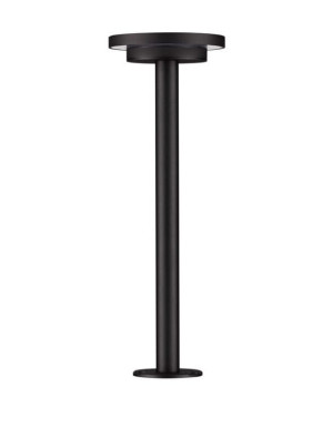 ALONVIA czarny piaskowy wys. 44cm. LED 12W 3000K IP65 Lampa ogrodowa stojąca